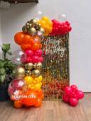 Sunset Birthday Shimmer Backdrop - photo 1