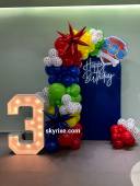 Superhero themed backdrop panel - photo 1