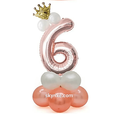 Number Balloon Stand Decoration