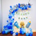 Twinkle Blue Its a Boy Baby Welcome Backdrop - photo 1