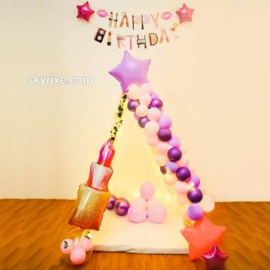Glam Diva Birthday Balloon Arch