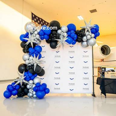 Corporate Balloon Arch Backdrop