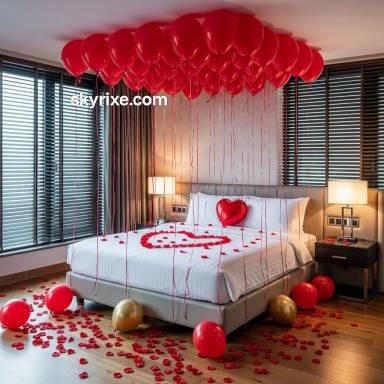 Romantic Red Balloon Surprise