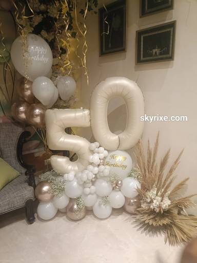 50th Birthday Balloon Bouquet