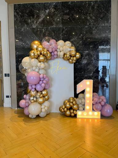 First Birthday Panel Arch