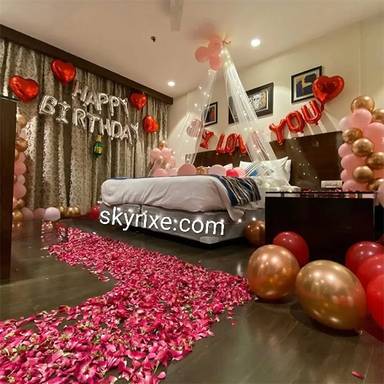Romantic Canopy Love Birthday Room Decor