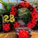 Circular balloon ring birthday decor - photo 1
