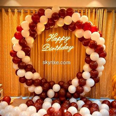 Ruby Pearl Ring Decoration