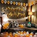 Golden 18th Birthday Surprise Setup - photo 1