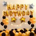 Golden Glow Birthday Backdrop Decoration - photo 1