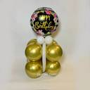 Golden Birthday Balloon Stand - photo 1