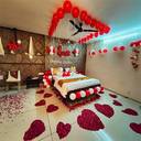 Romantic Heart Floor Balloon Bedroom Surprise - photo 1