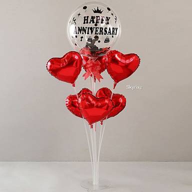 Anniversary Balloon Stand with Bubble Balloon