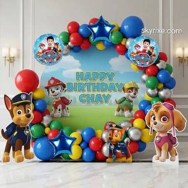 Paw Patrol Theme Birthday Decoration