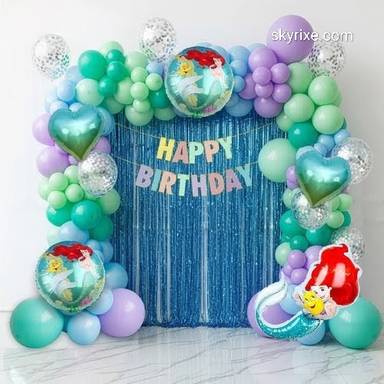 Mermaid Theme Birthday Decoration