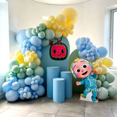 Cocomelon Theme Birthday Decoration