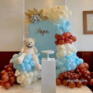Teddy Bear Theme Birthday Backdrop