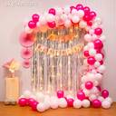 Pink and Silver Simple Birthday Decoration - photo 1