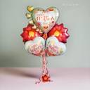 Floral Mothers Day Heart Balloon Bouquet - photo 1