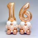 Rose Gold 16th Birthday Number Pillars - photo 1