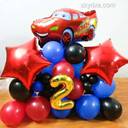 Lightning Racer Birthday Balloon Stack - photo 1