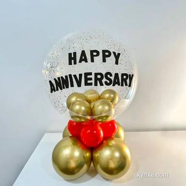 Love Anniversary Balloon Bouquet Stand