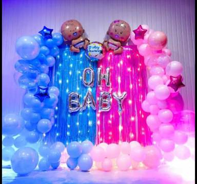 Oh Baby Gender Reveal Backdrop