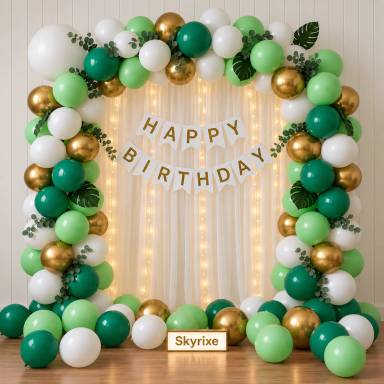 Jungle Theme Birthday Balloon Decoration mumbai