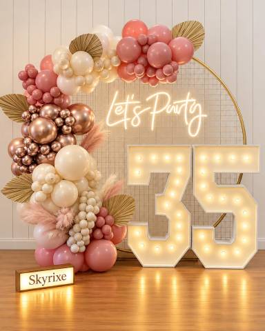 Lets Party Ring Balloon Decoration
