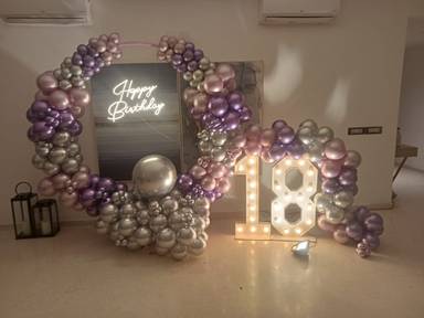 18th Birthday Ring Setup