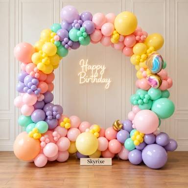 Pastel Ring Balloon Decoration