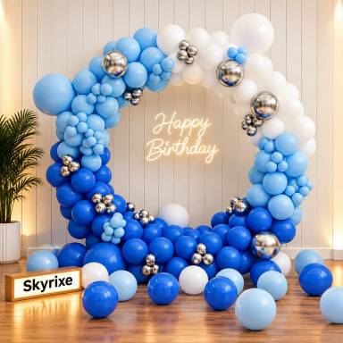 Ring Arch Birthday Backdrop Balloon Decoration