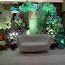 Pastel Hot Air Balloon Baby Shower Backdrop - photo 1