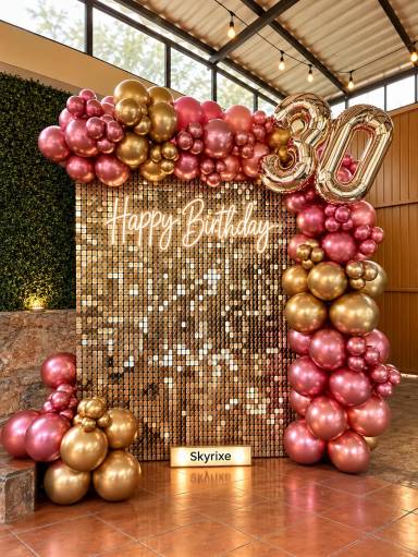 Shimmer Backdrop Decoration at Home