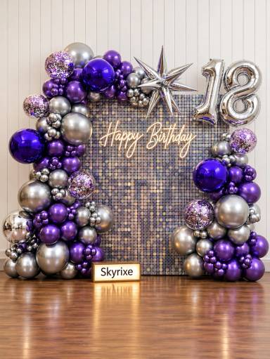 Shimmer Wall Birthday Backdrop
