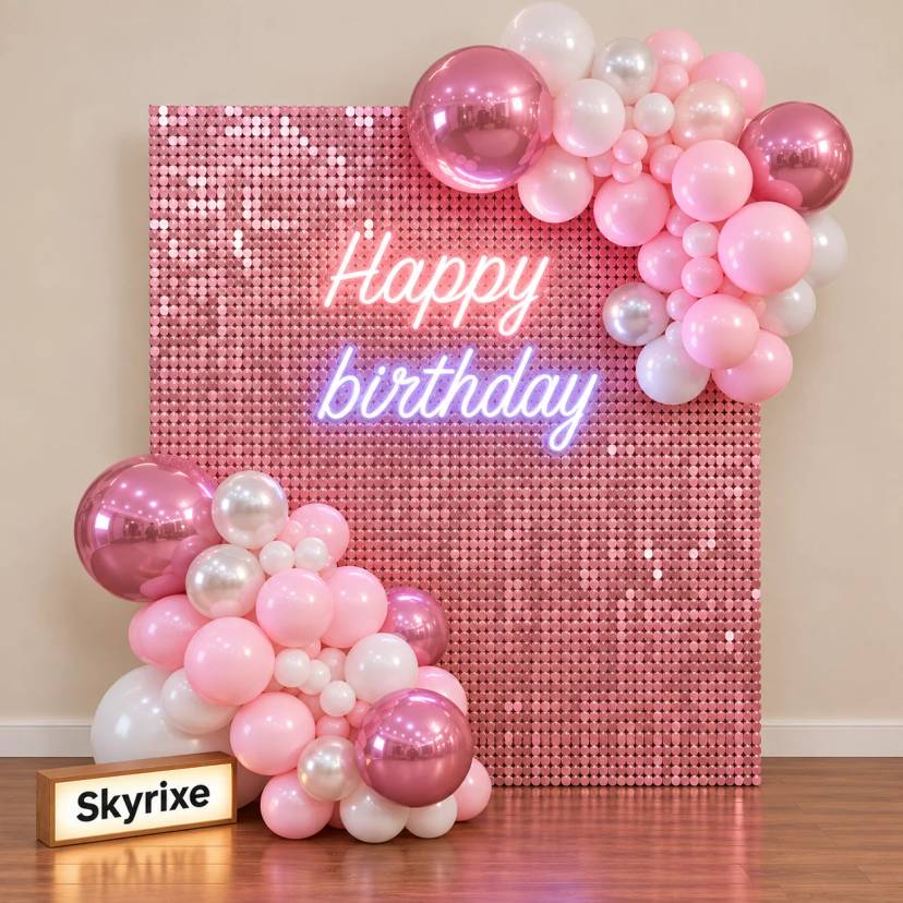 Shimmer Wall Birthday Party Decor - Image 1