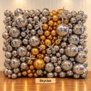 Silver Chrome Balloon Wall - photo 1