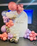 Elegant Pastel Bloom Milestone Birthday Backdrop - photo 1