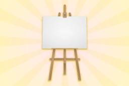 Wooden Easel With Cutout