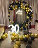 Luxury Black And Gold Birthday Arch - photo 4