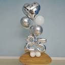 25th Silver Anniversary Balloon Bouquet - photo 1