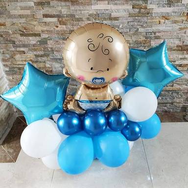 Baby Boy Balloon Celebration Set