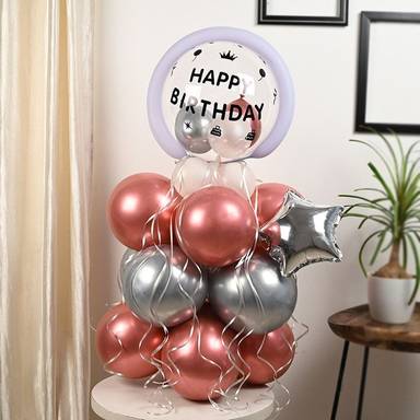Birthday Balloon Tower