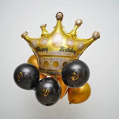 Royal Crown Birthday Balloon Bouquet