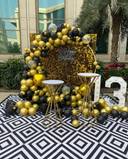 Luxury Black And Gold Birthday Setup - photo 2