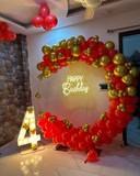 Golden Red Birthday Ring Decor - photo 1