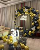 Luxury Black And Gold Birthday Arch - photo 2