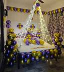 Romantic Anniversary Bedroom Balloon Decor - photo 1
