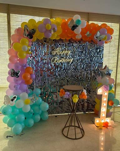 Butterfly Garden Birthday Backdrop