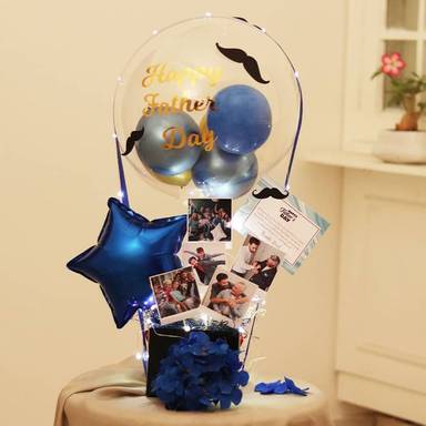 Father Day Photo Balloon Bouquet